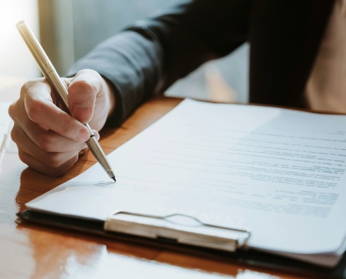 A person reviewing an incentive offer