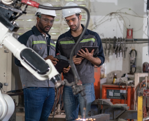 Manufacturing reshoring location with skilled U.S. workforce