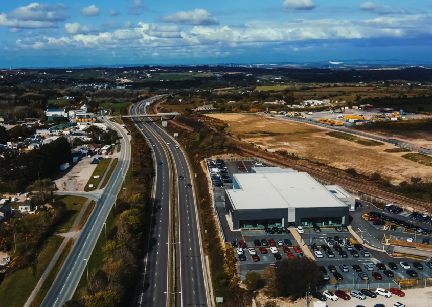 Industrial facility near transportation hubs representing strong site selection ROI