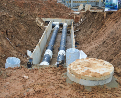 Infrastructure construction funded through public finance tools