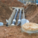 Infrastructure construction funded through public finance tools